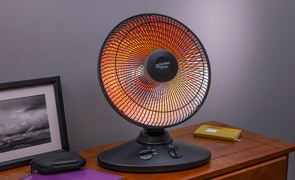 Space heater no clearance fan