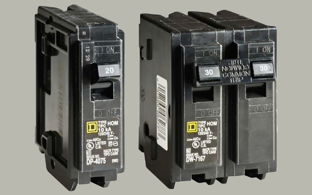 Types Of Circuit Breakers The Home Depot