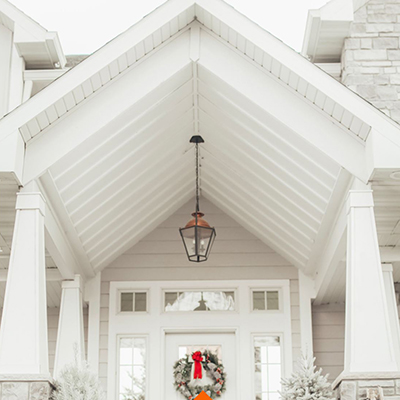 Designing a Winter Wonderland Front Porch