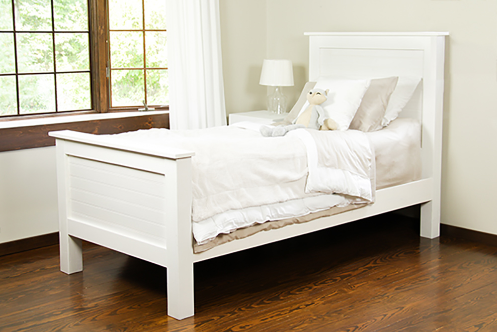 Diy Bed Frame Made From Tongue And, Bed Frame Center Support Leg Home Depot