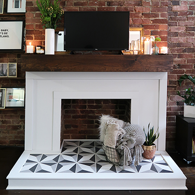 DIY Fireplace Makeover