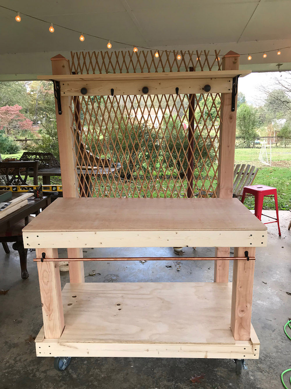 DIY Potting Bench + Apple Cider Bar - The Home Depot