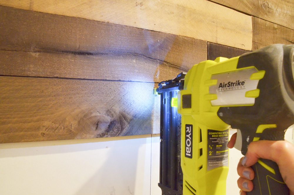 DIY Weathered Wood Accent Wall DIY Weathered Wood Accent Wall