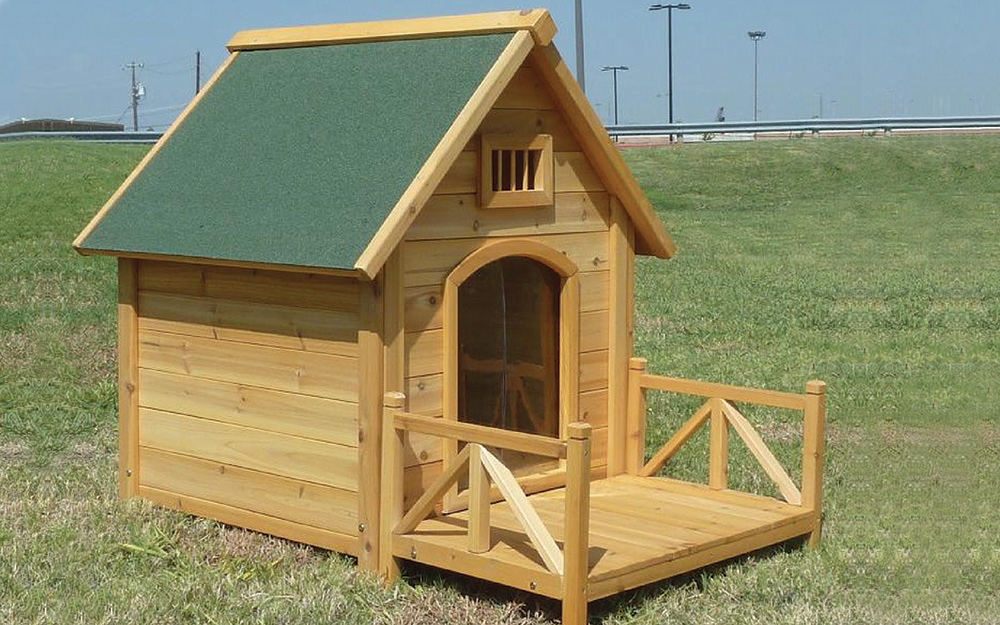 dog house with covered porch