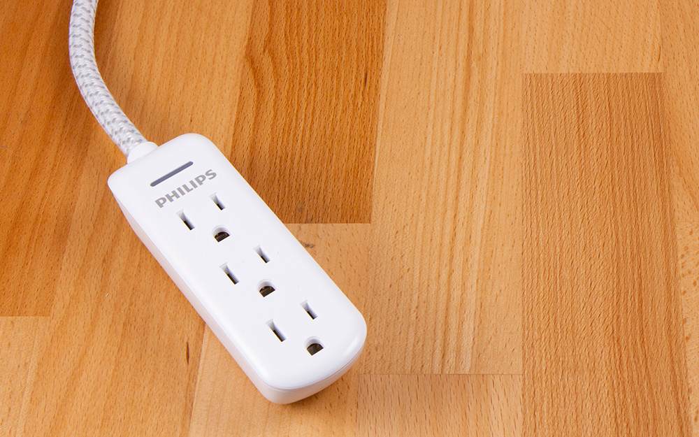 A surge protector. A surge protector.