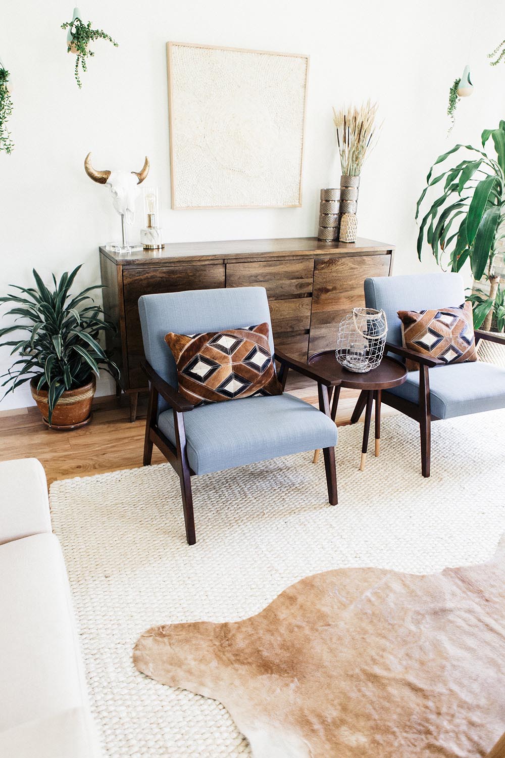 Family Room Makeover With a Mid-Century Modern Vibe - The Home Depot