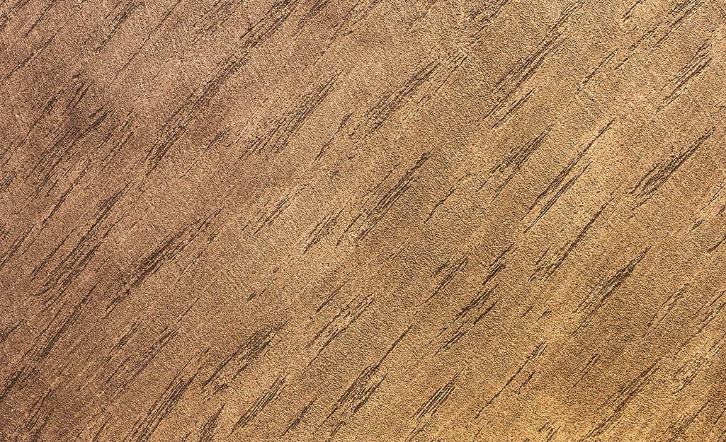 Walls with a painted wood grain finish. Walls with a painted wood grain finish.