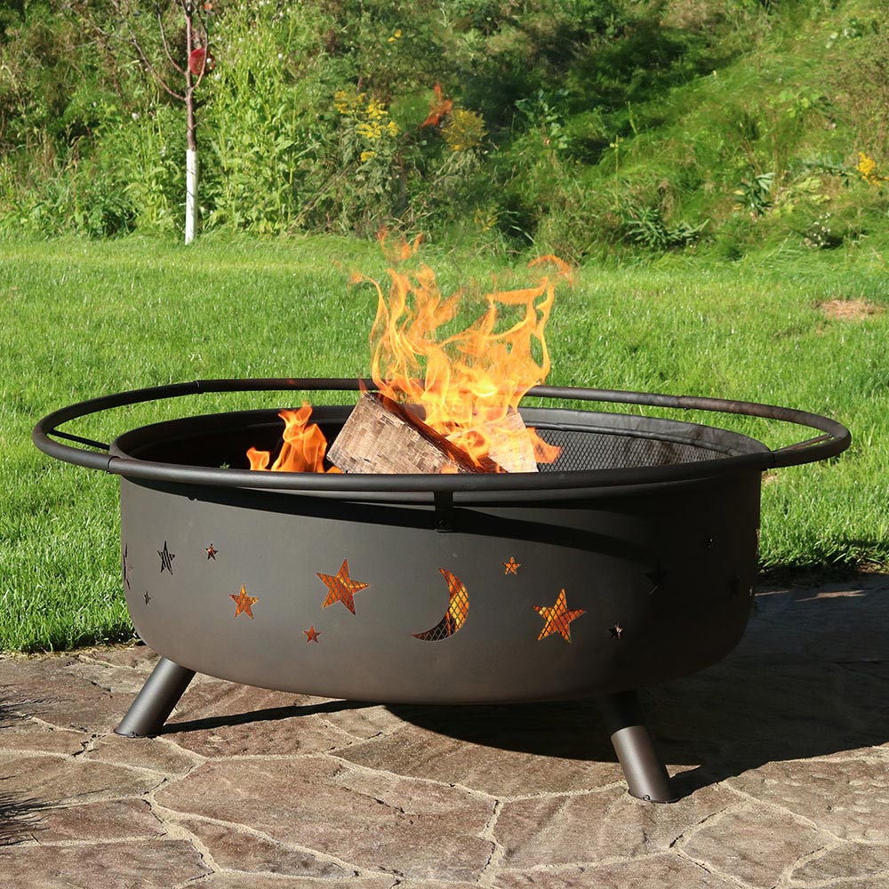 Fire Pit With Real Firewood, Fire Pit Safety Base