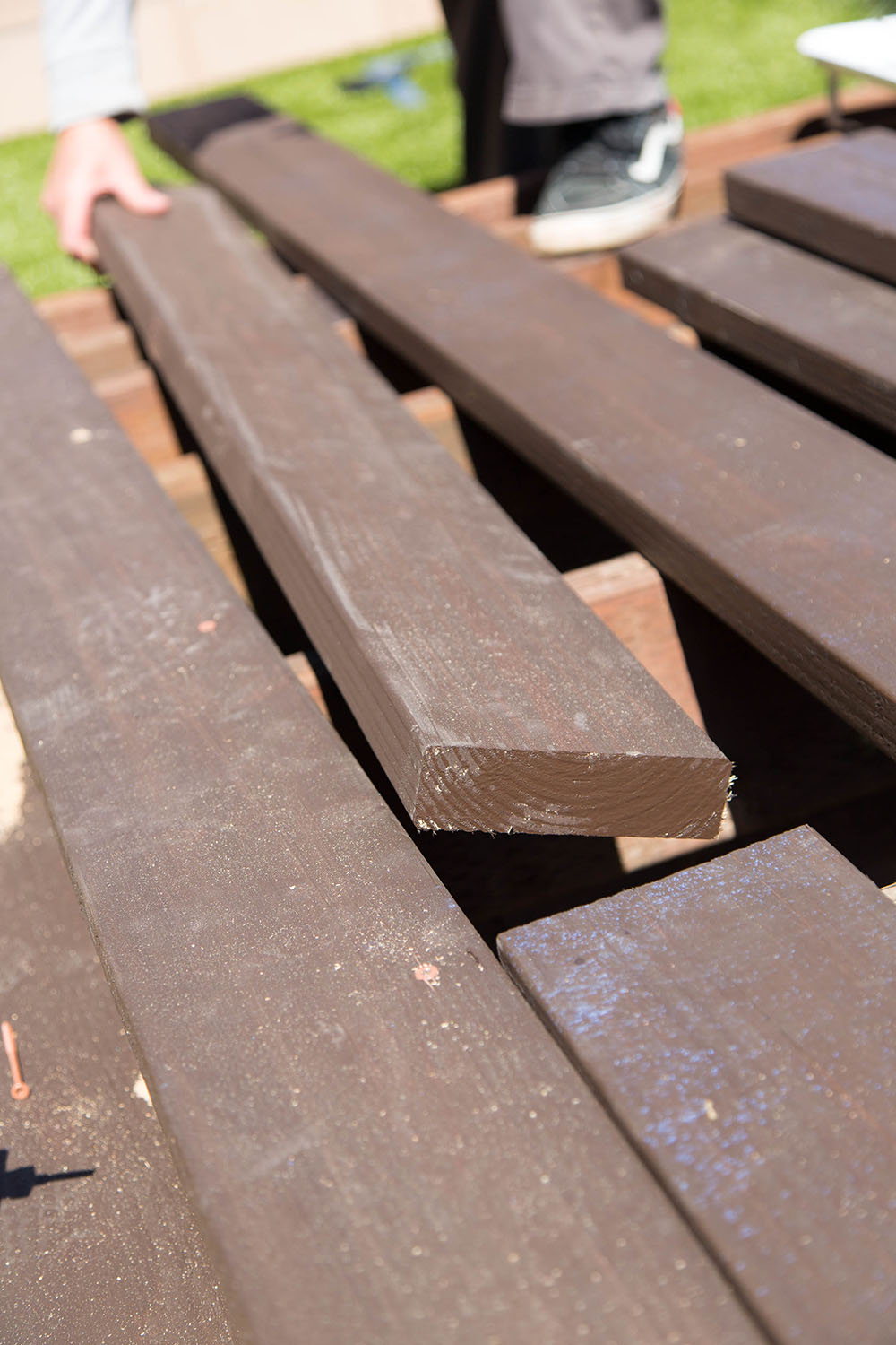 floating foundation deck system lateral support