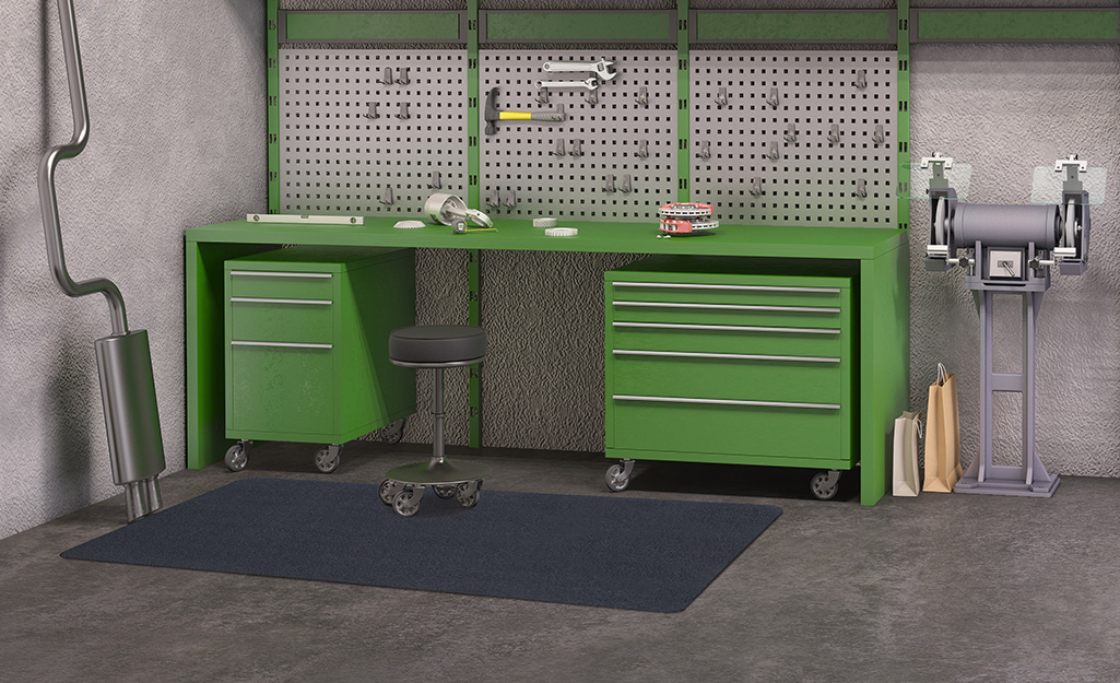 Green Garage Flooring at