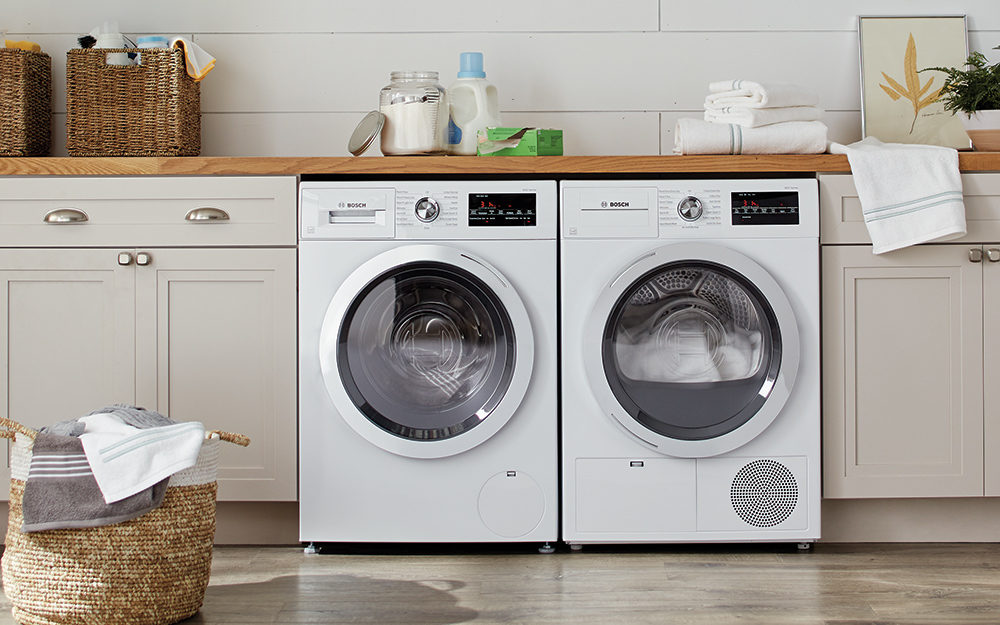 electric washer and gas dryer