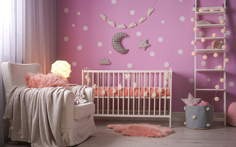 baby girl nursery ideas pink and brown