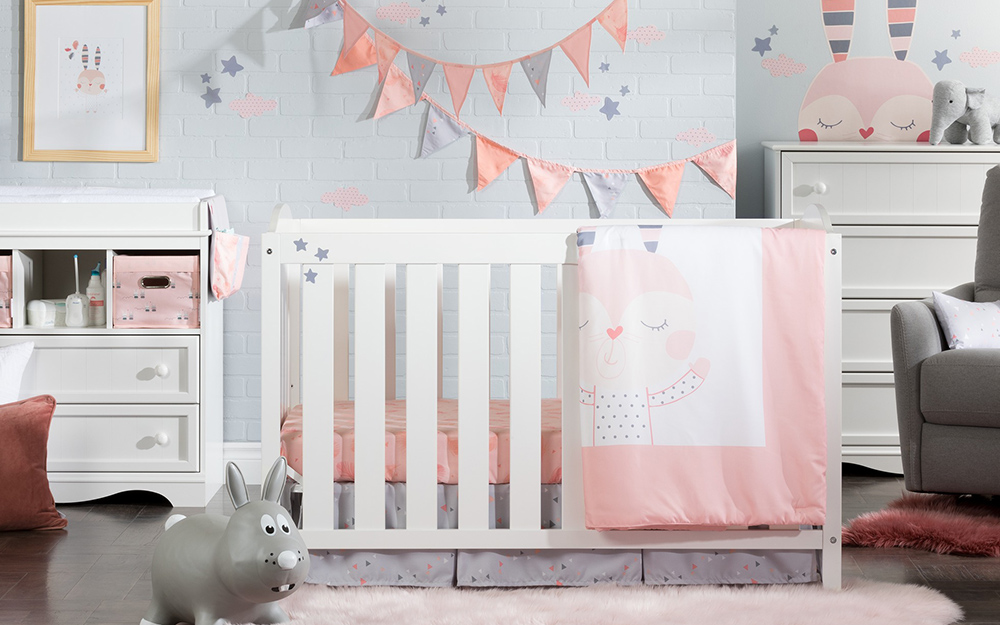 dusty pink nursery decor