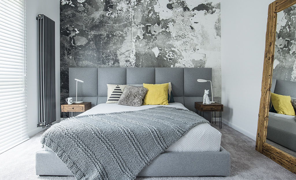 wall decor for grey bedroom