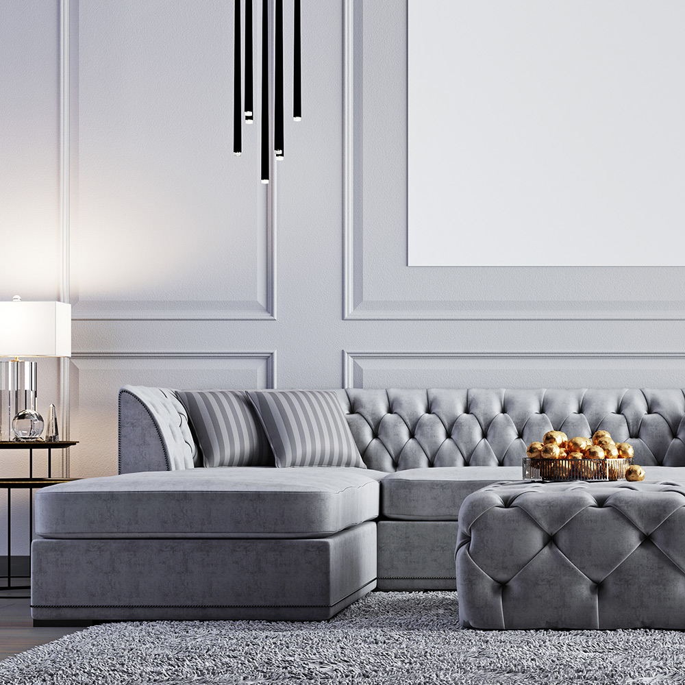 Gray And White Interior Design Living Room - Tutorial Pics