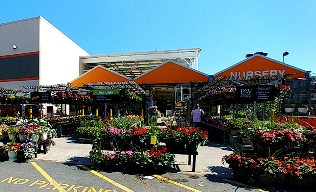 Parking lot view of Garden Center Parking lot view of Garden Center
