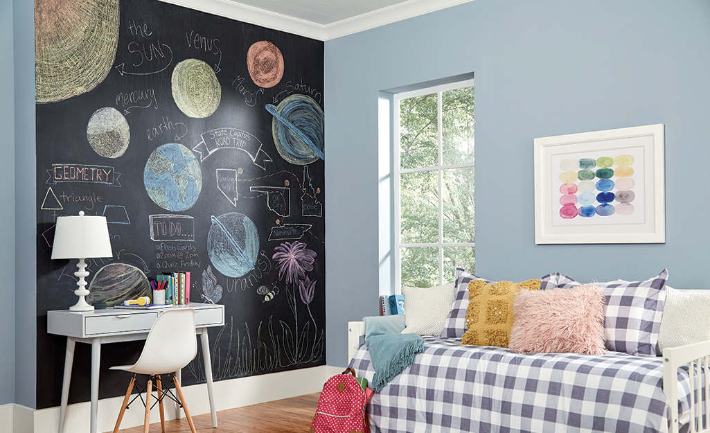 How to Make a Chalkboard Wall - The Home Depot