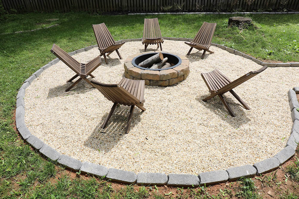 Diy Fire Pit With A Seating Area, Fire Pit Plans Home Depot