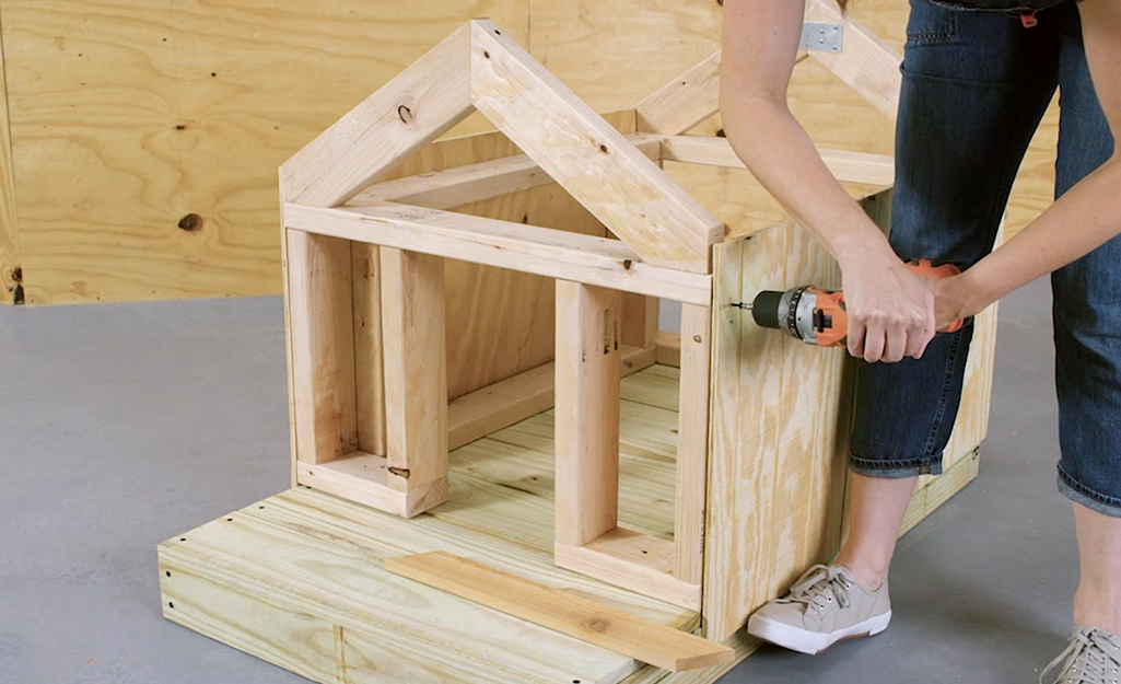 how do you turn a shed into a dog house