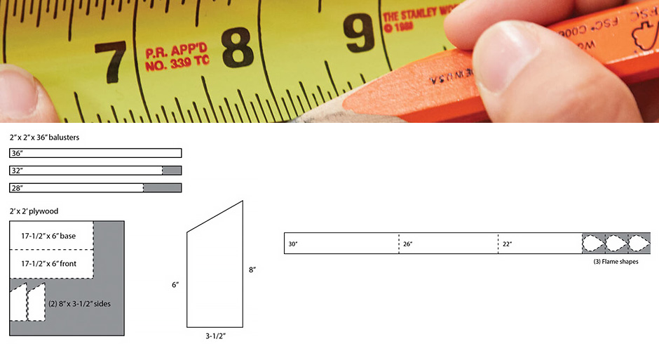 Measure and mark Measure and mark