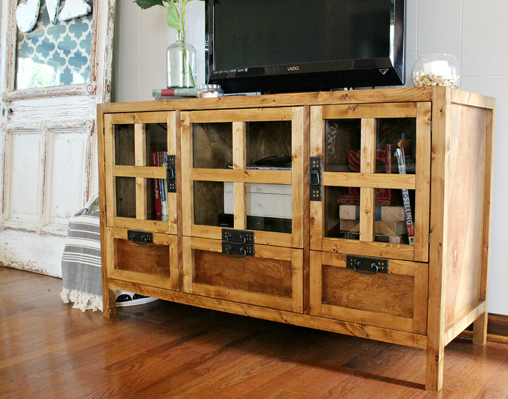 How to Build a Modern Style TV Console