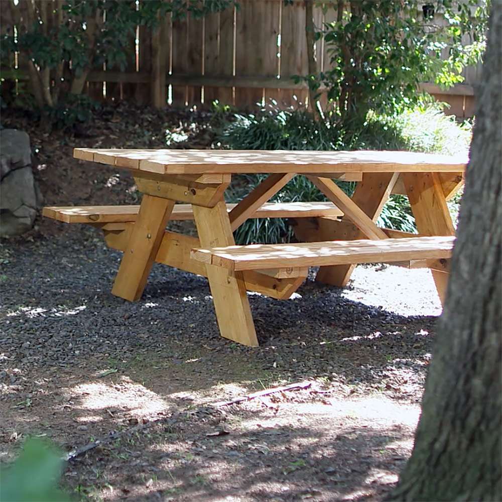 Floating Picnic Table Plans Cabinets Matttroy