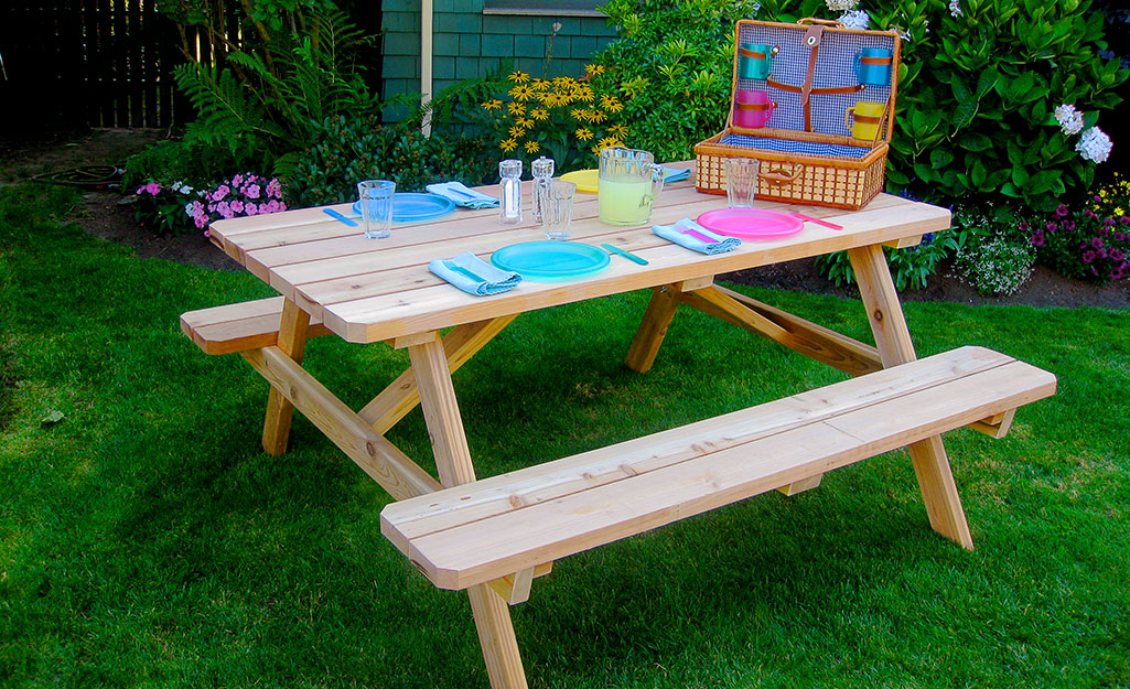 How To Build A Picnic Table, How To Protect Picnic Table Legs