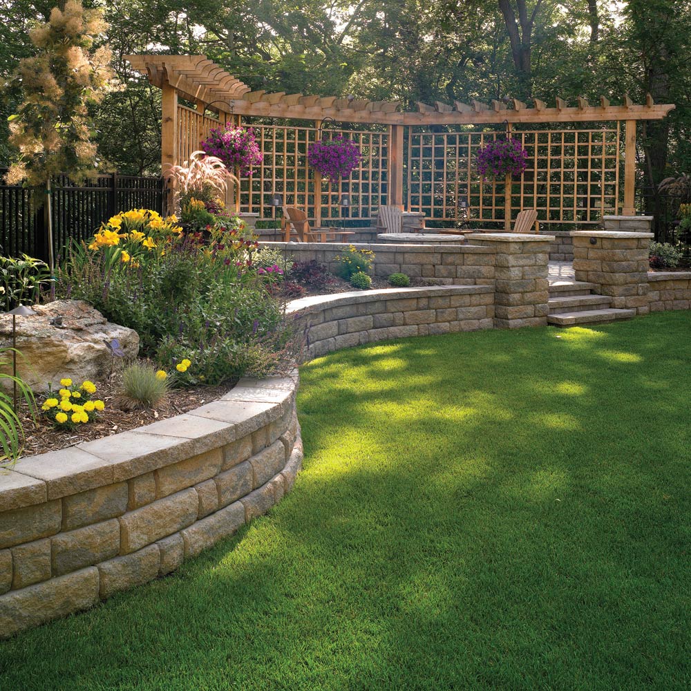 How to build a retaining wall for a garden