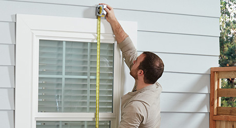 Measure the window Measure the window