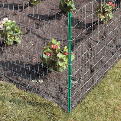 V Protek PVC Poultry Net Garden Chicken/Rabbit/Duck Mesh Wire Fence 3x30ft Green 
