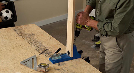 Create pocket holes Create pocket holes