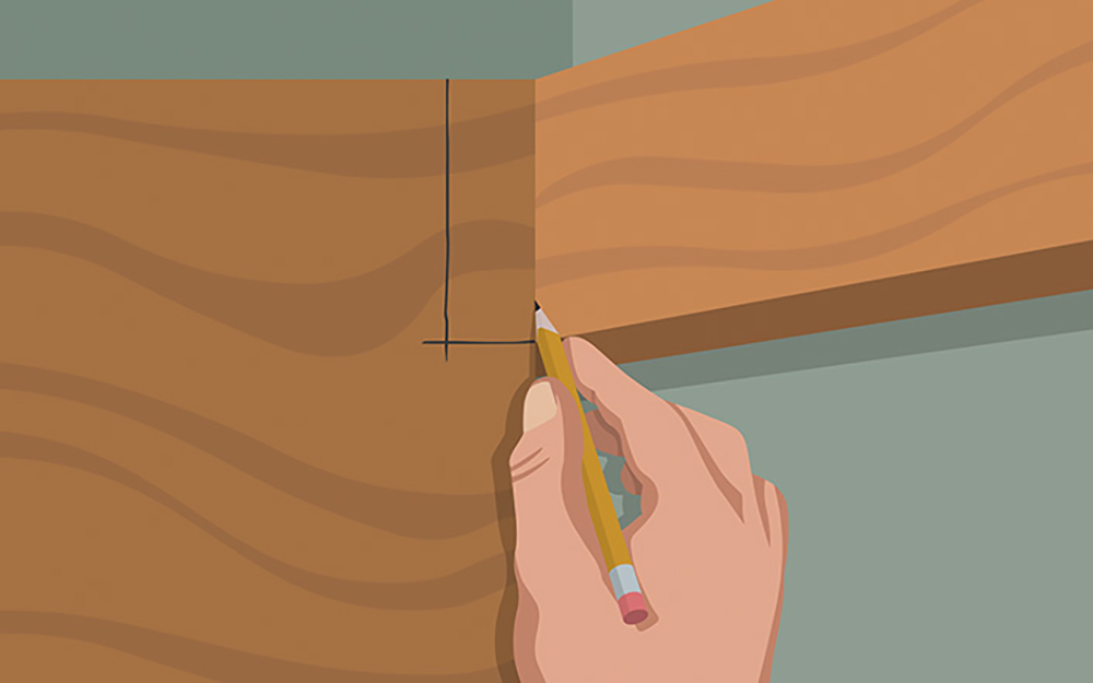 This picture shows you how to fit the lower shelf's back support of your DIY closet organizer. - Build Closet Organizer This picture shows you how to fit the lower shelf's back support of your DIY closet organizer. - Build Closet Organizer