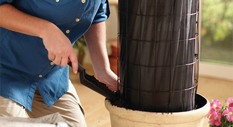 Fill container with soil - Build a Flower Tower Fill container with soil - Build a Flower Tower
