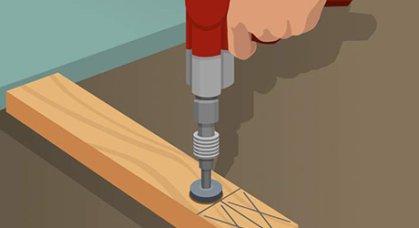 Cut outer 2x4 sole-plates - Building Utility Shelves Cut outer 2x4 sole-plates - Building Utility Shelves