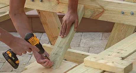 Position each brace - How Build Picnic Table Position each brace - How Build Picnic Table
