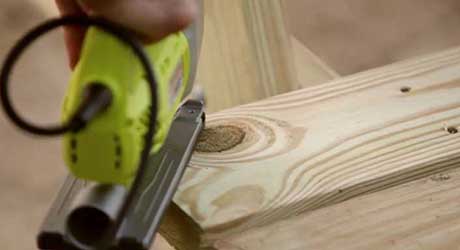 Cut curved edges tabletop - Build Picnic Table Cut curved edges tabletop - Build Picnic Table