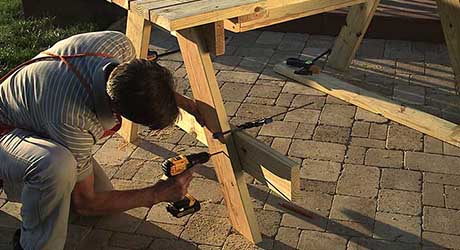 How To Build A Picnic Table The Home Depot