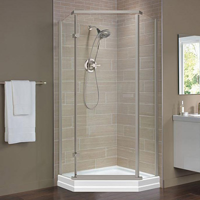 Types Of Shower Bases And Walls The Home Depot