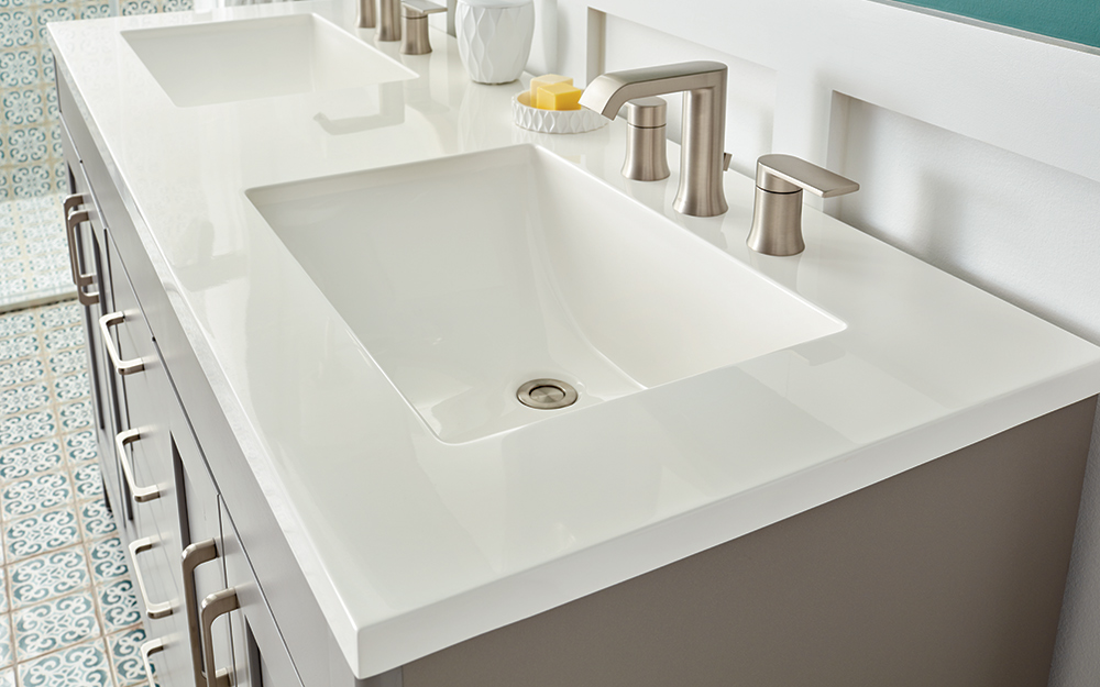 Solid Surface Bathroom Custom Vanity Top