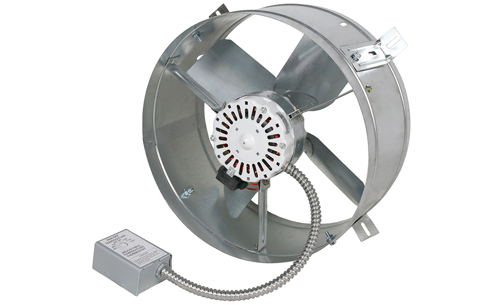 An attic fan on a white background. An attic fan on a white background.