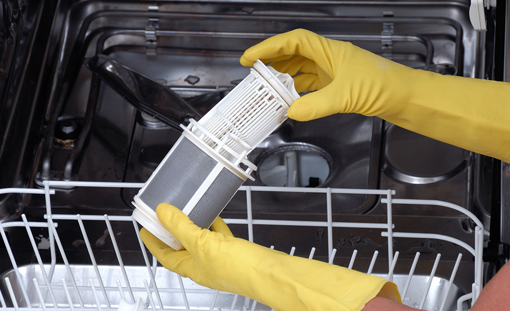 best way to clean out dishwasher