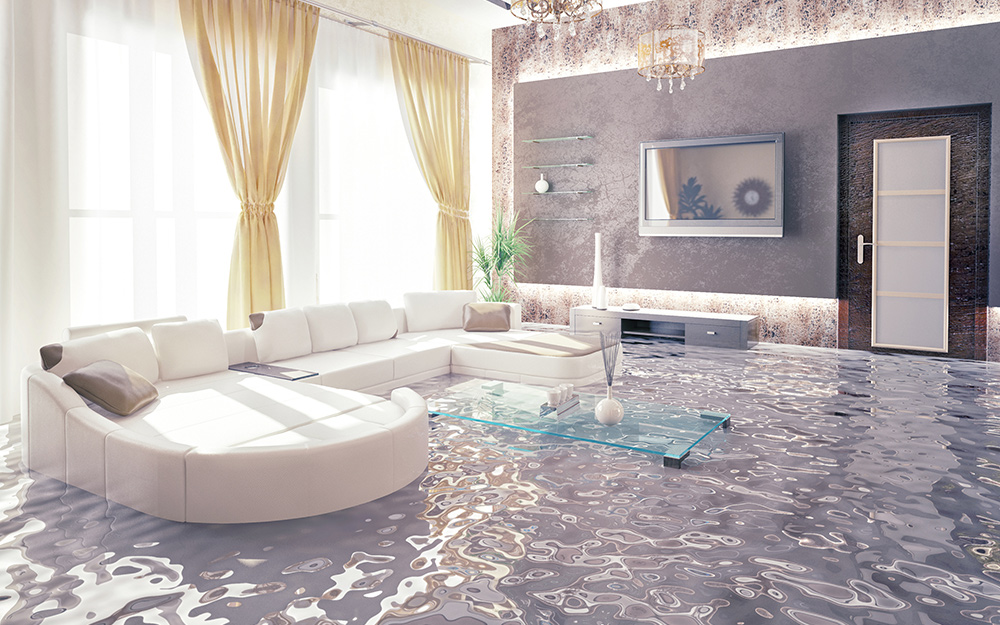 Flooded Living Room