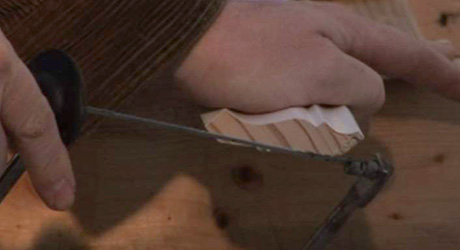 Change angle saw - Cutting Cope Crown Moulding Change angle saw - Cutting Cope Crown Moulding