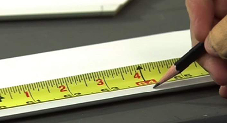 Mark where moulding should end - Cutting Mitered Returns Mark where moulding should end - Cutting Mitered Returns