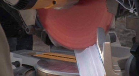 Miter the end second piece - Cutting Mitered Returns Miter the end second piece - Cutting Mitered Returns