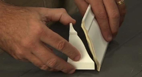 Lay out the cut - Cutting Mitered Returns Lay out the cut - Cutting Mitered Returns