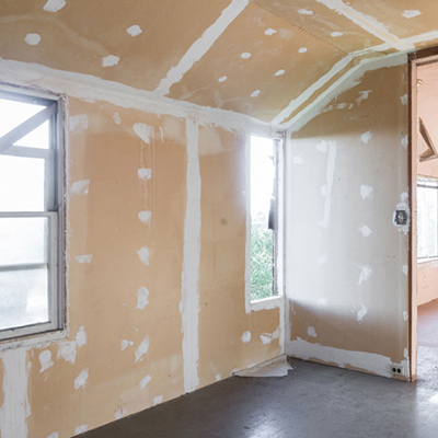 how to apply drywall mud