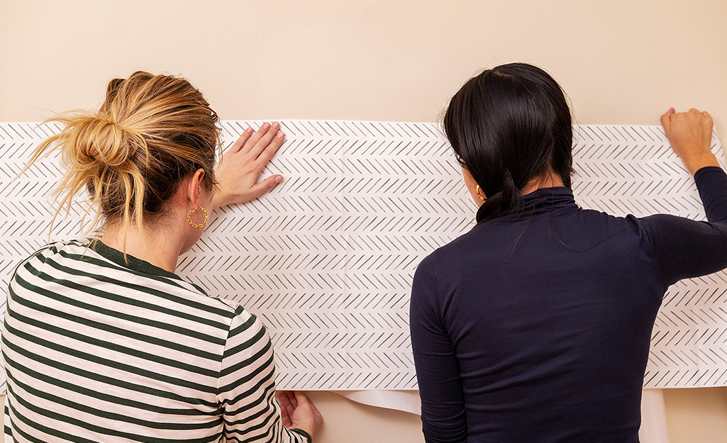 How to Hang Peel and Stick Wallpaper