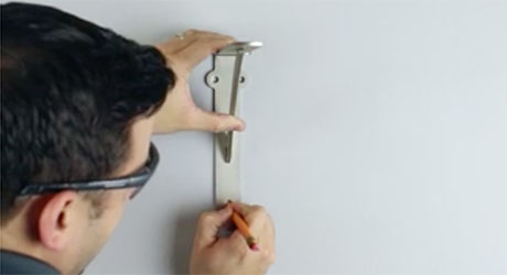 measuring a point on a wall