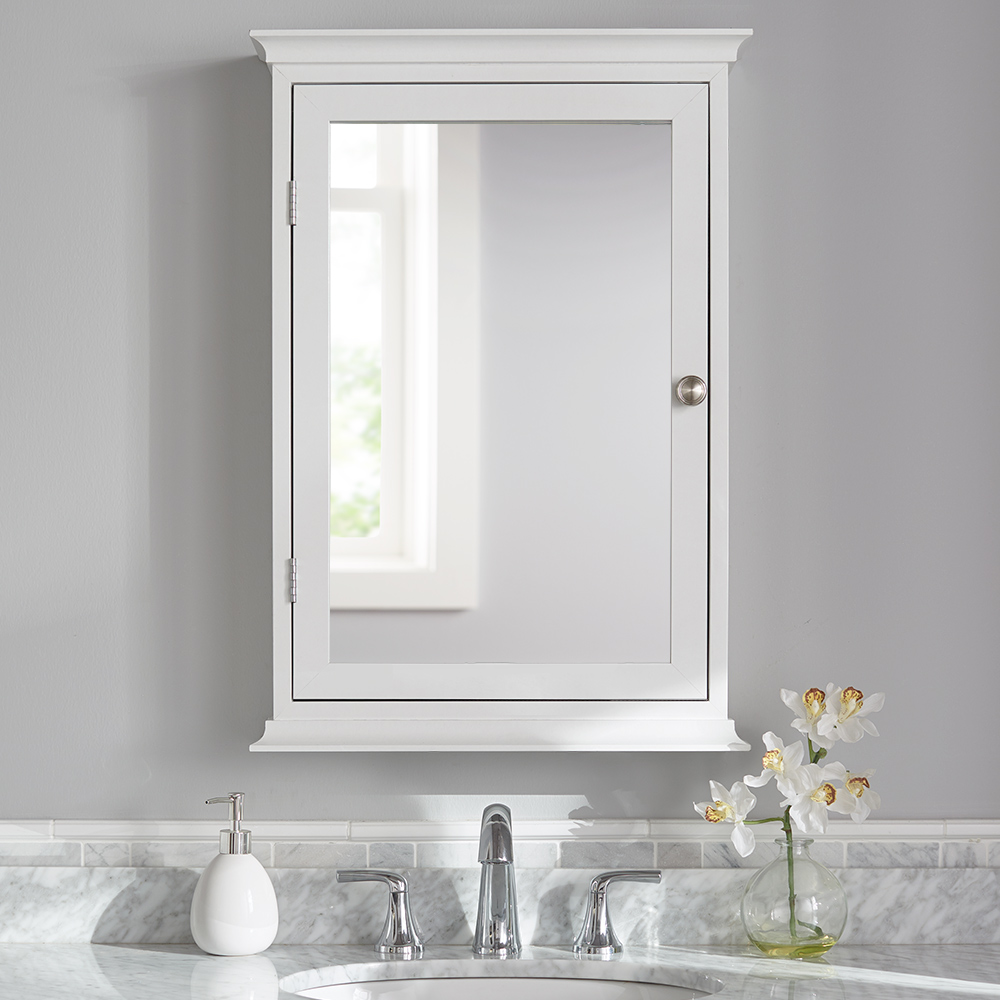 How To Install A Medicine Cabinet, Small Bathroom Vanity Mirror Cabinet